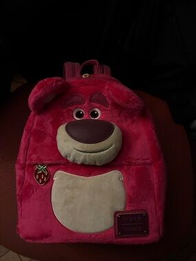 Disney Pink Lotso Plush Backpack